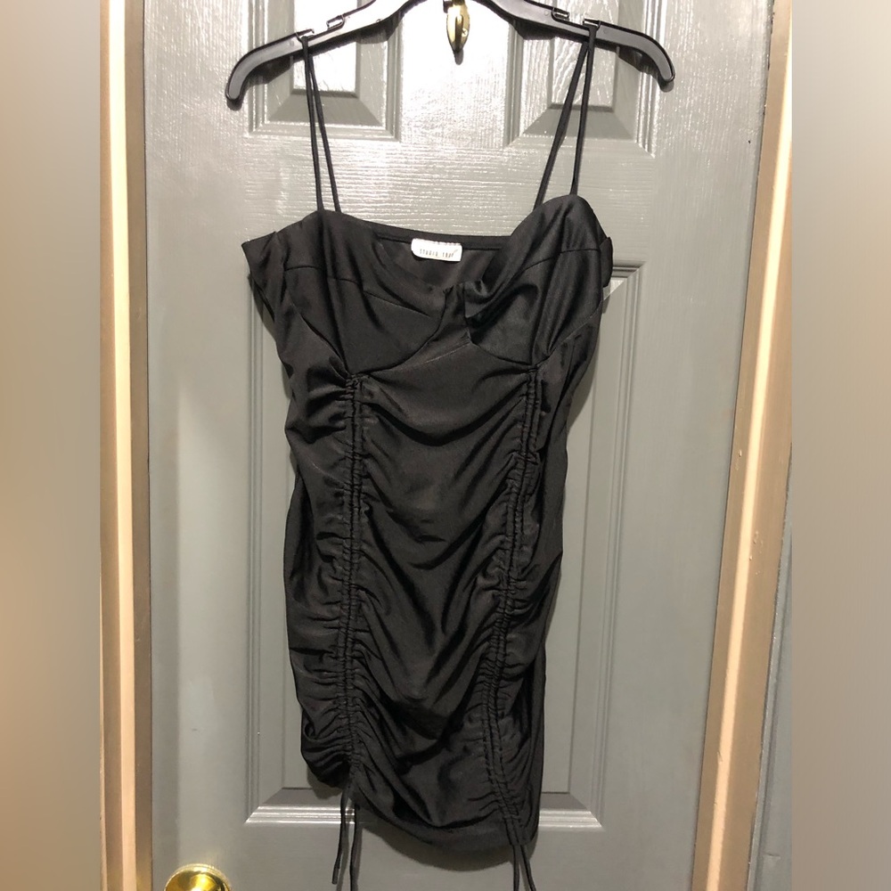 Size Large Want You Black Slinky Mini Dress